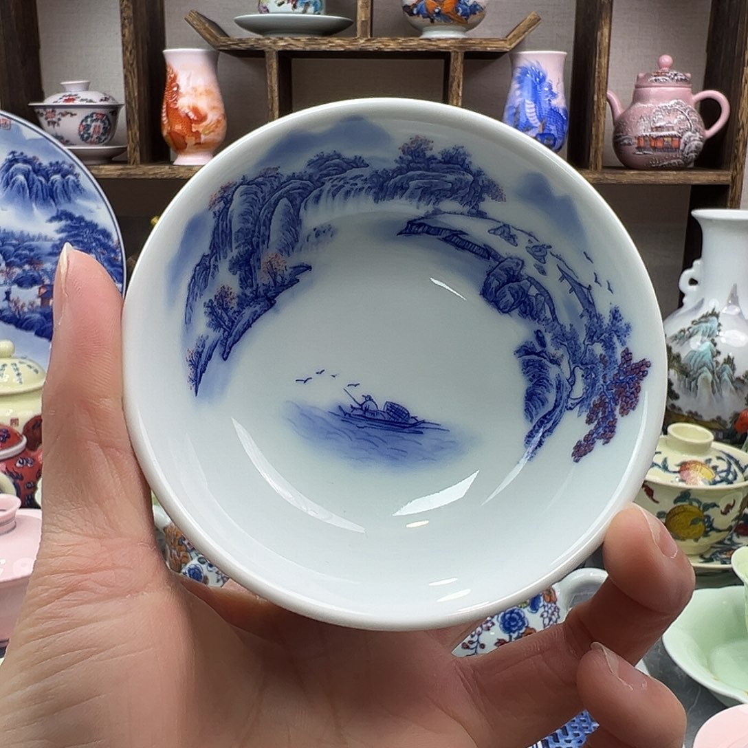 杯子陶瓷景德镇陶瓷567老厂瓷20