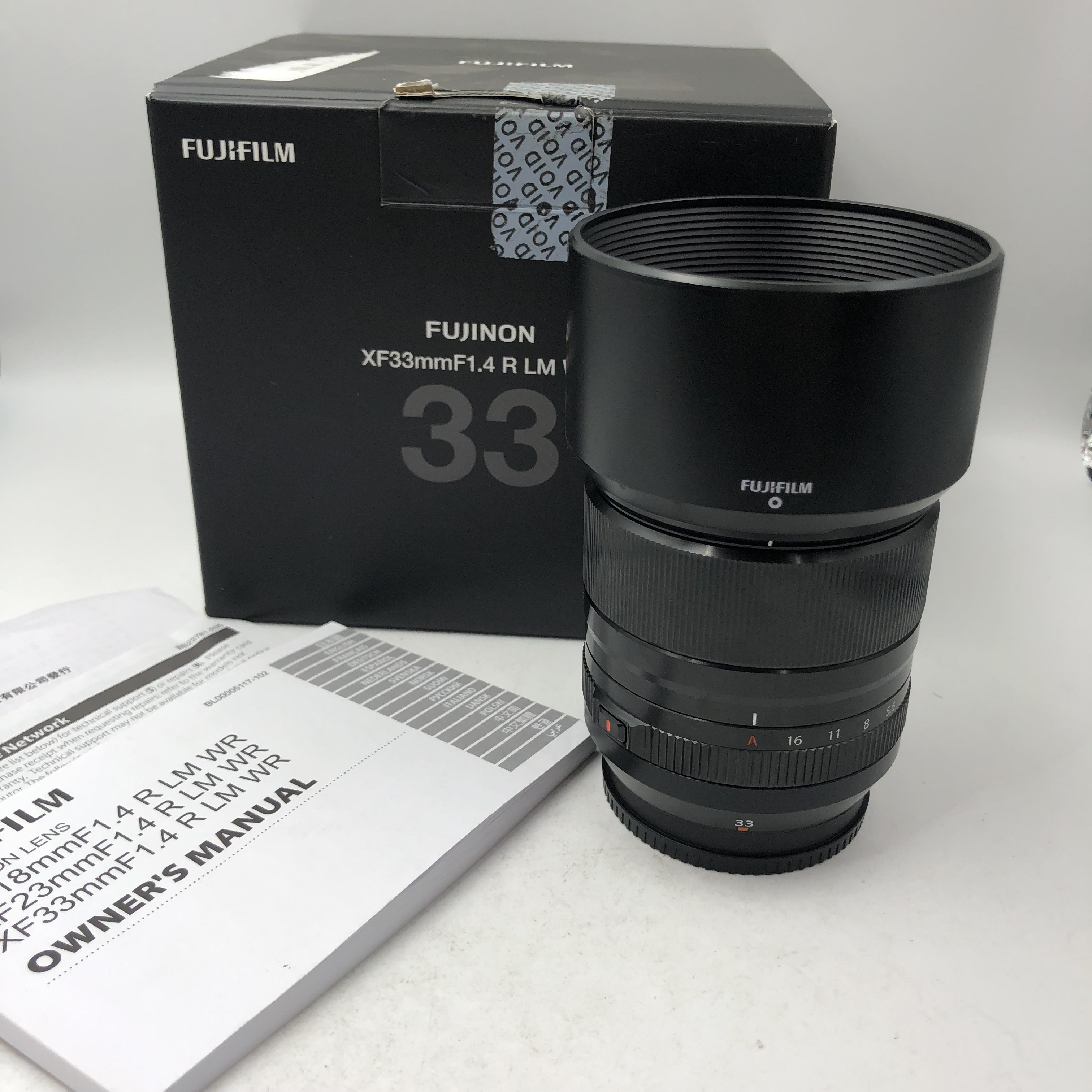 95新 Fujifilm/富士 XF 33mmF1.4R LM WR标准定焦镜头（0408）