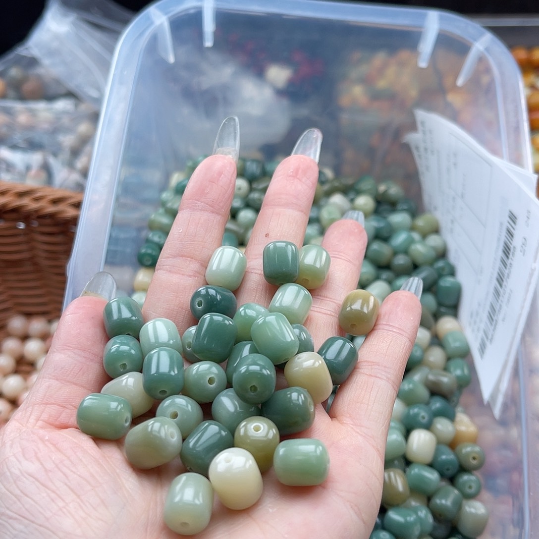 白玉菩提吊坠a10mm/50+10颗