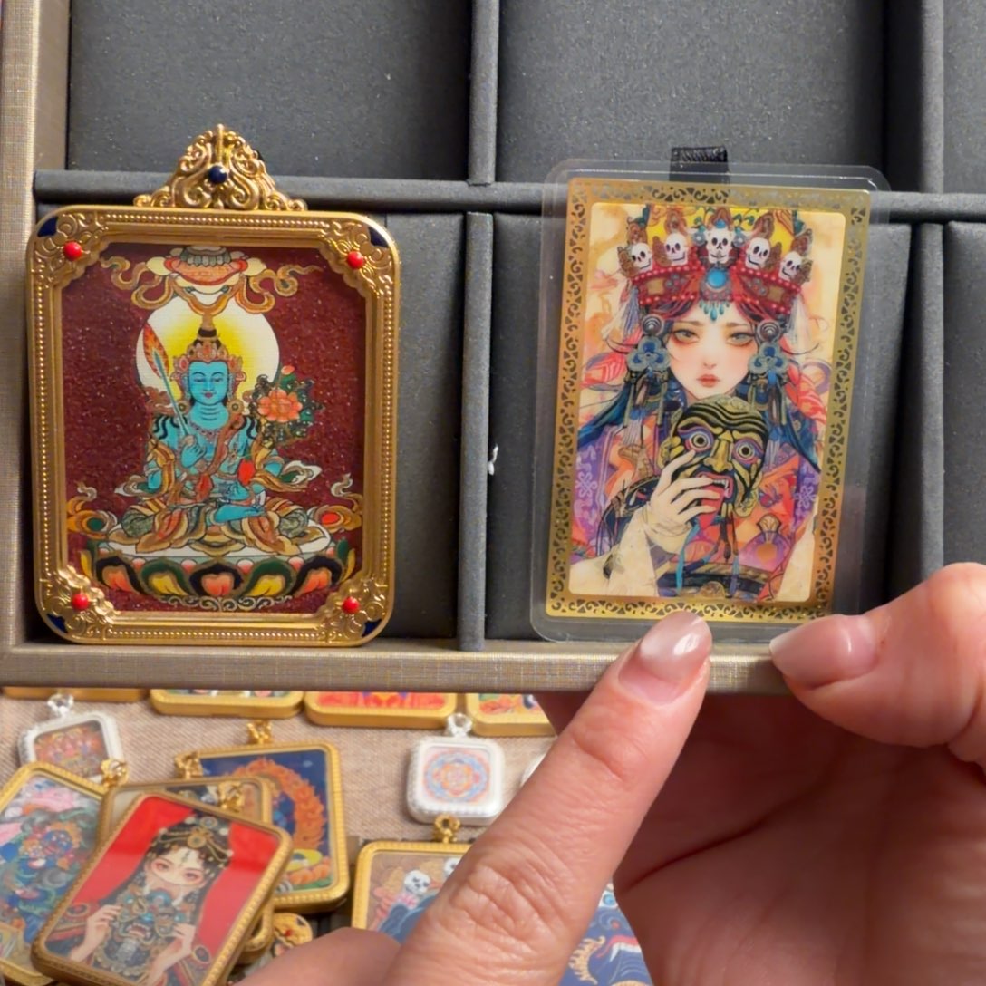 吊坠虚空藏唐卡单面