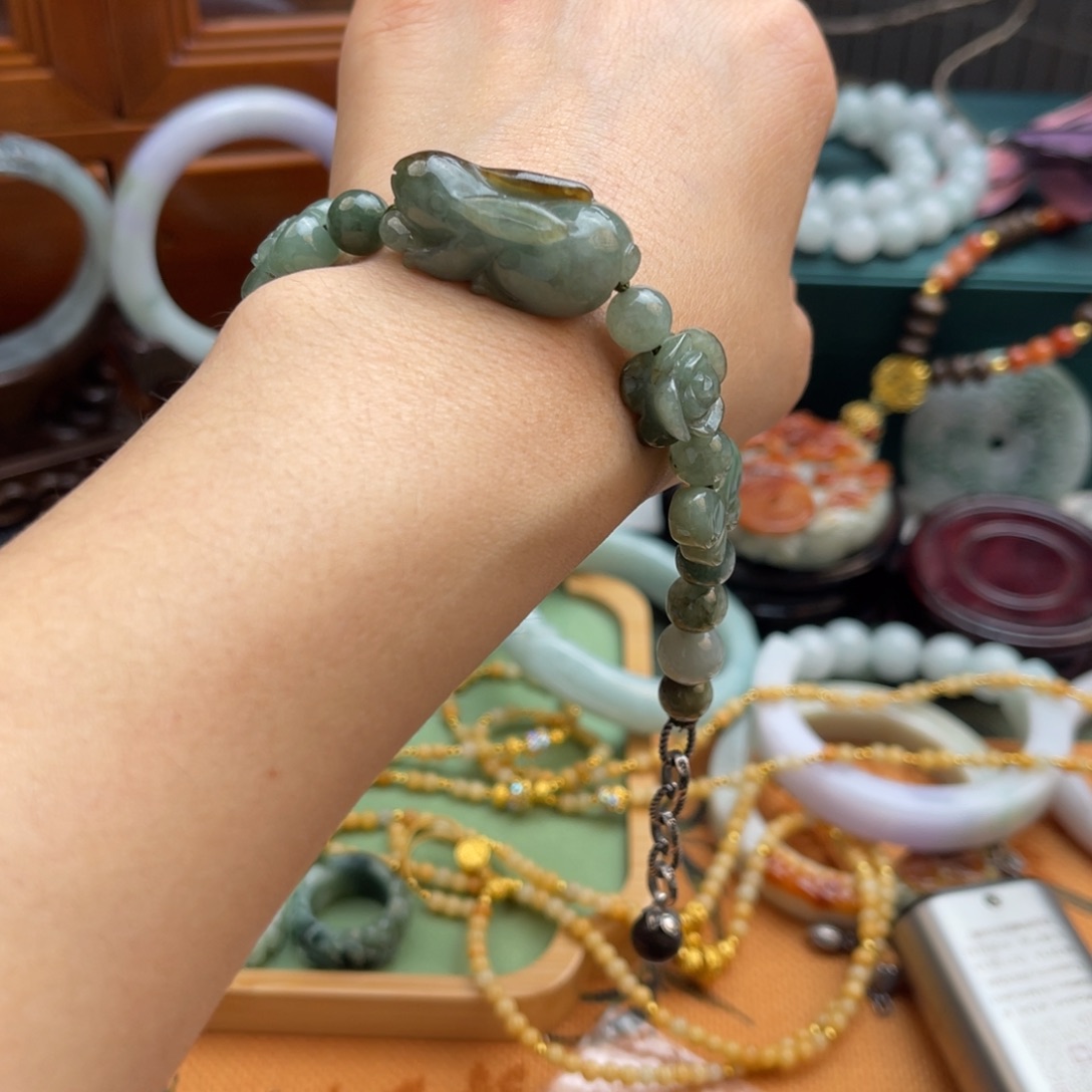 翡翠未镶嵌手链手链