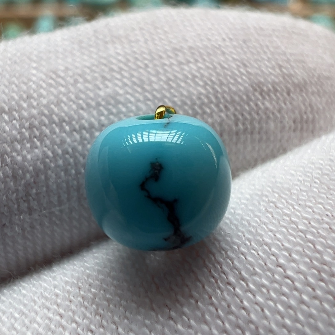 绿松石未镶嵌配饰7.4*6.7