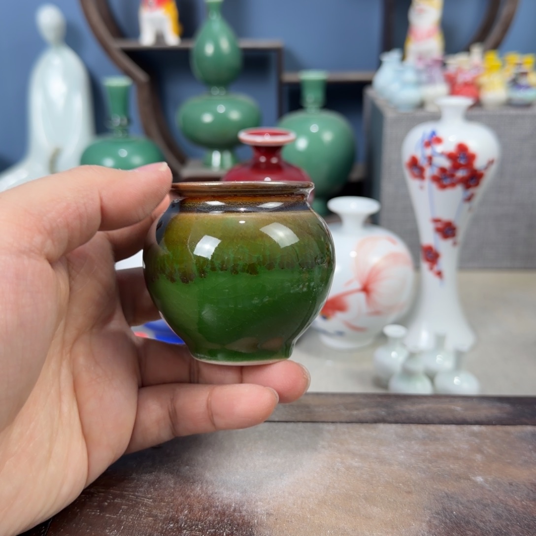 陶瓷手工小花器摆件