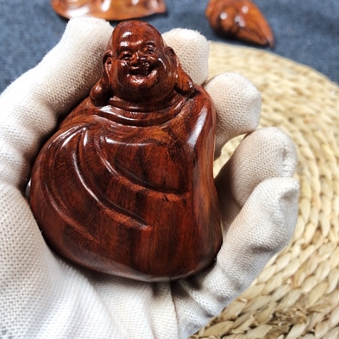 黄花梨/降香黄檀海南黄花梨弥勒佛