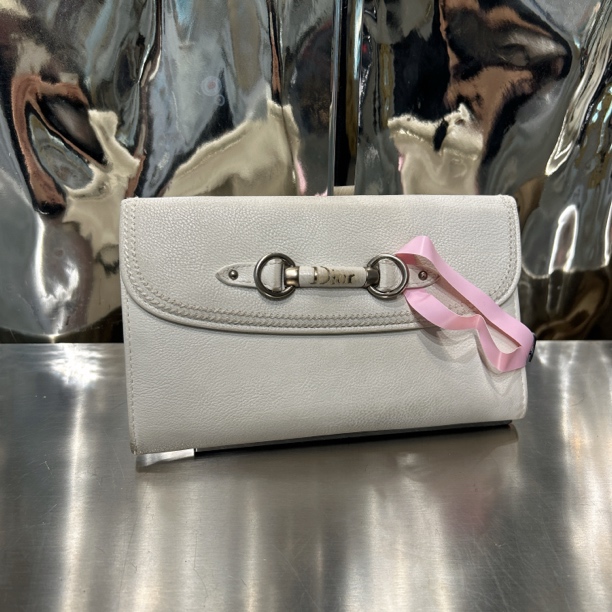 95新 DIOR/迪奥 白色 手拿 