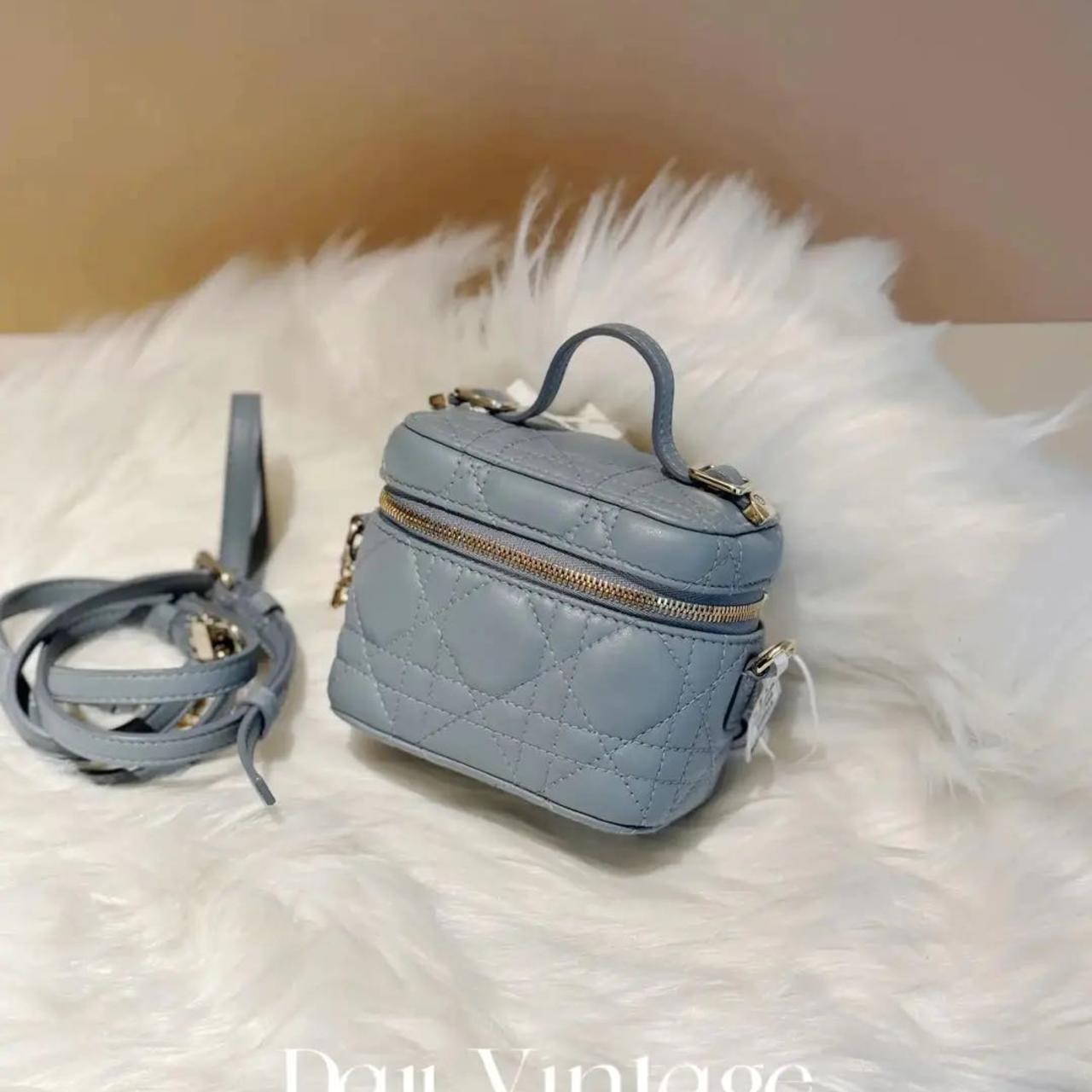 99新 DIOR/迪奥 大吉中古/Dior迪奥雾霾蓝小盒子斜挎包