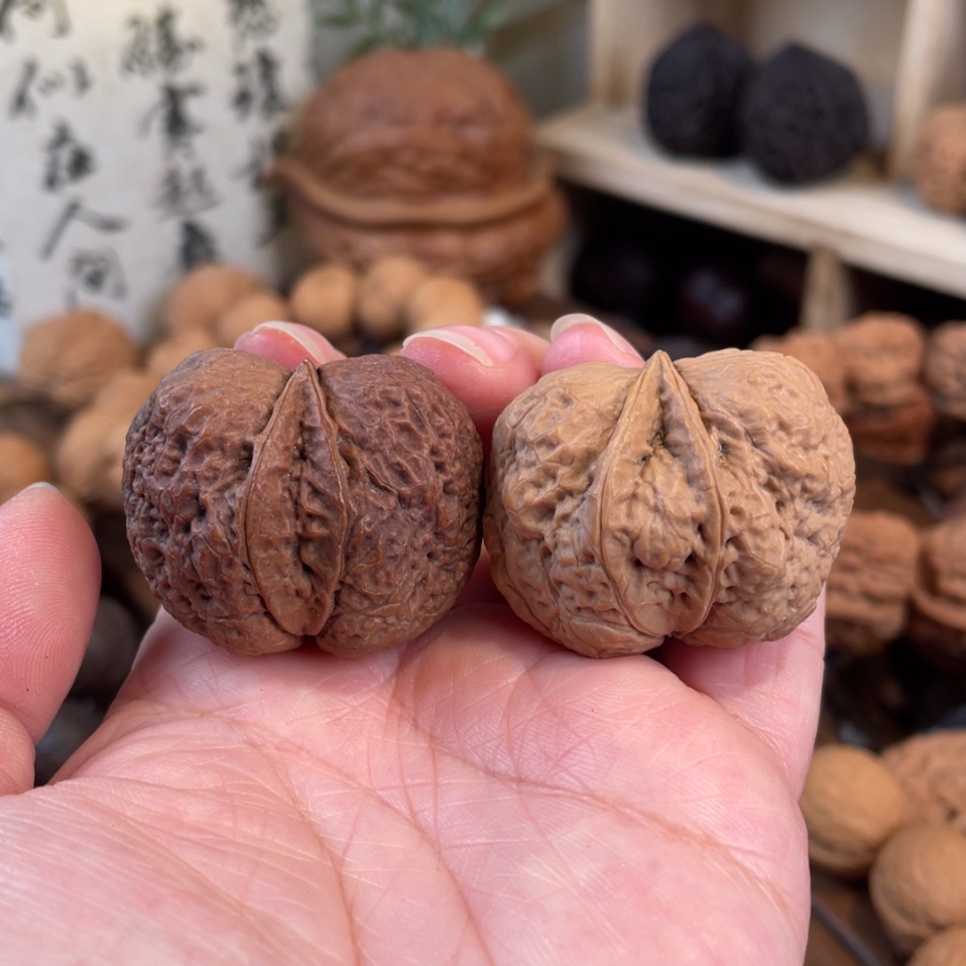 把件文玩核桃桃心三角粽37