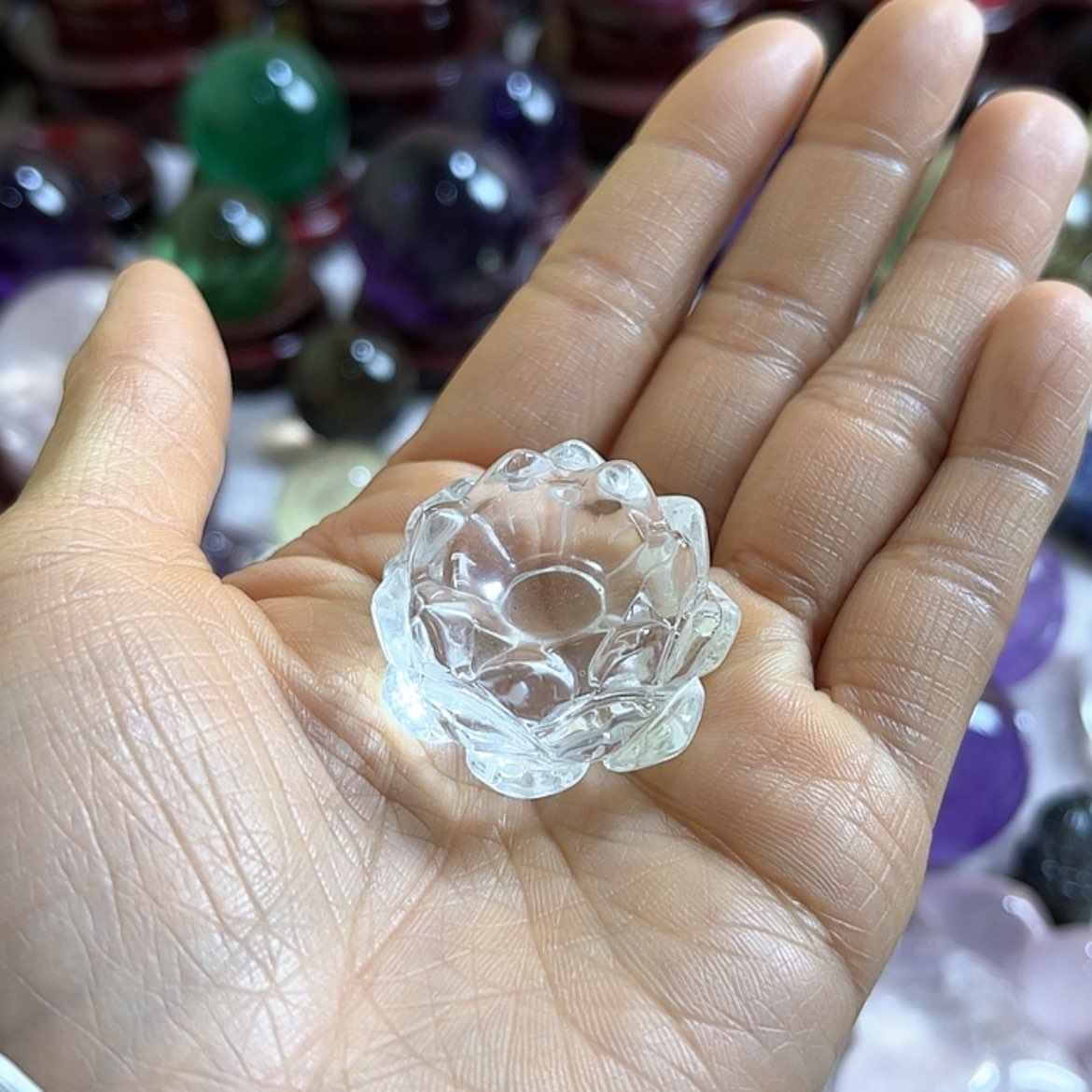 【闪购商品】水晶摆件莲花未镶嵌