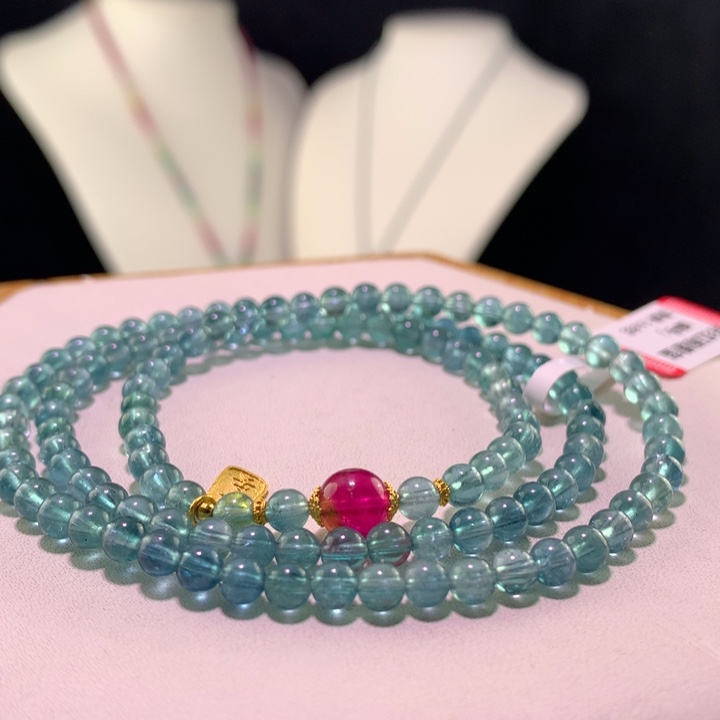 双色碧玺手链未镶嵌