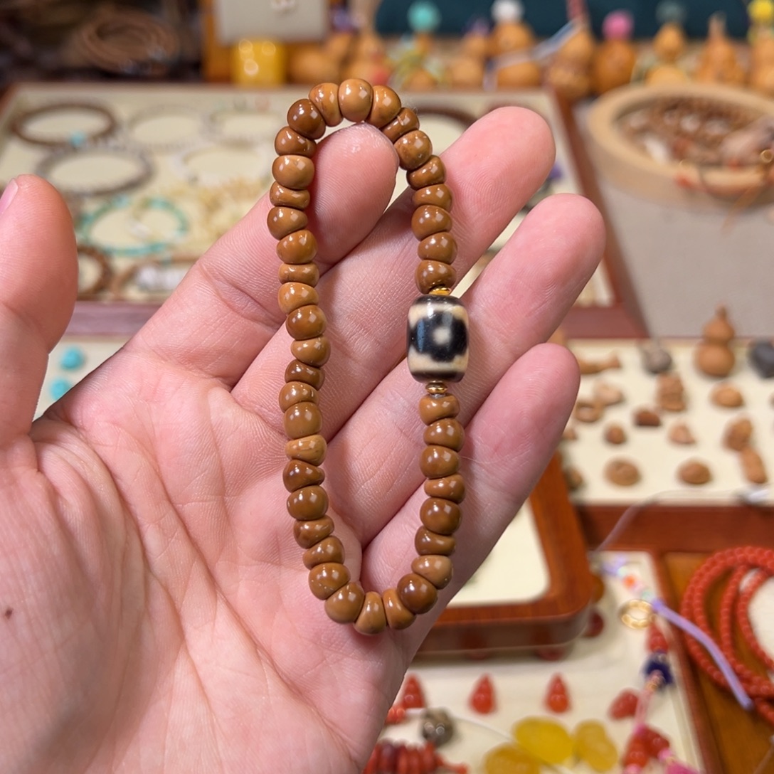 手串库克三眼天珠库克大肠手串设计款