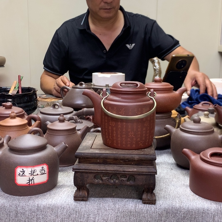 茶壶紫泥小洋桶280 C半手工制作