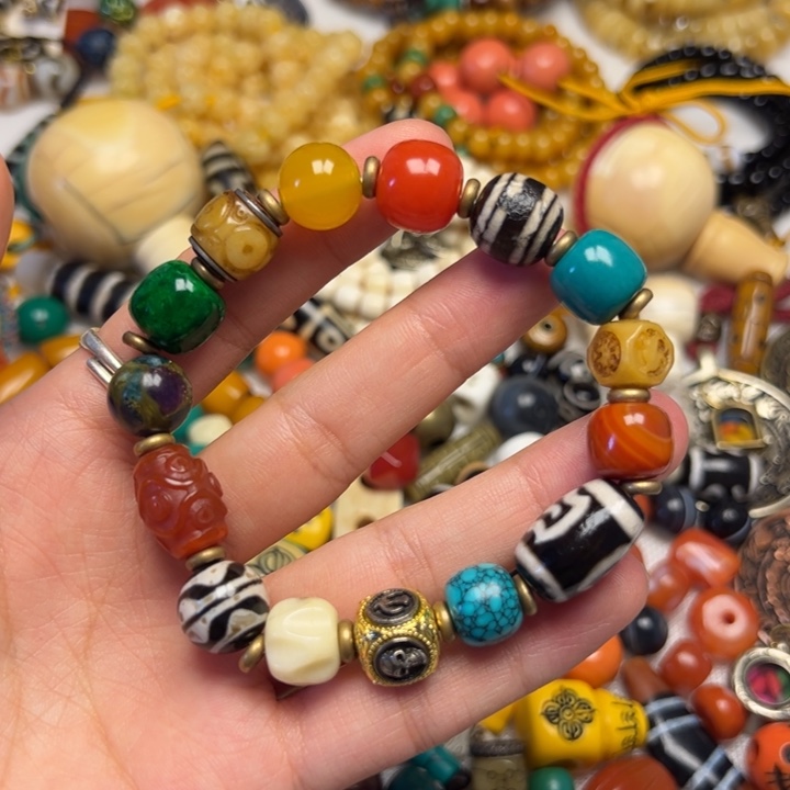 泥塑藏式风格手串