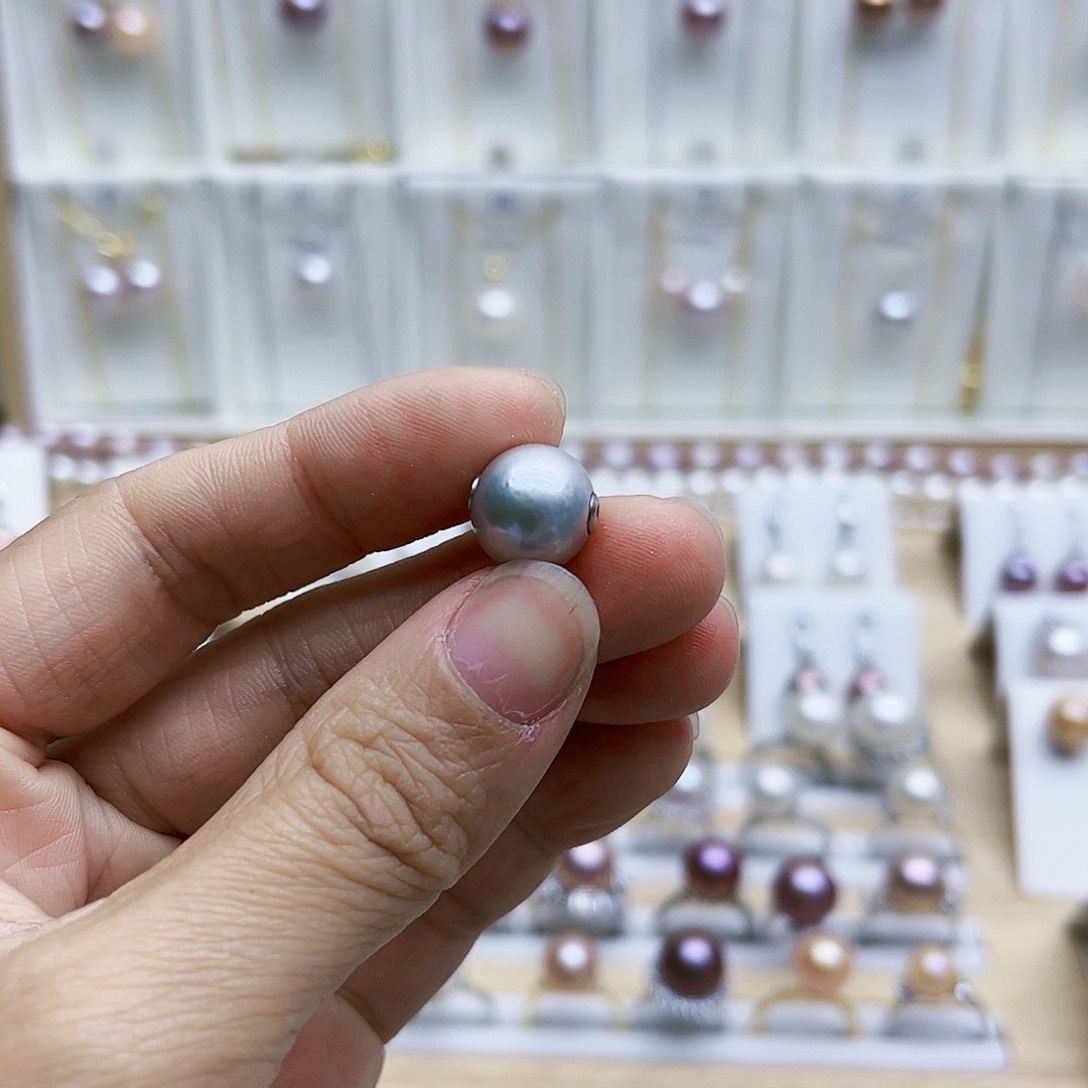 淡水珍珠颈饰银S925镶嵌