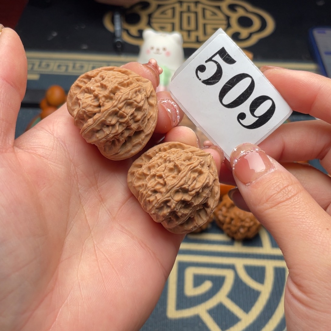 桃核把件35全品三角白509号