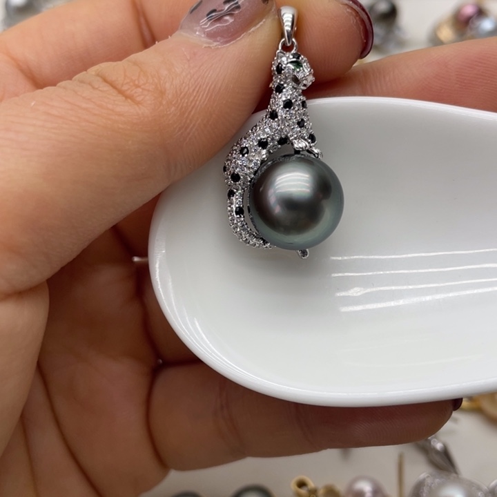 海水珍珠吊坠(不含链)银S925镶嵌