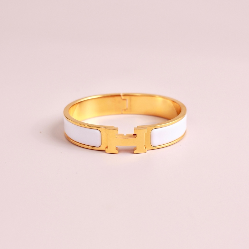 95新 Hermes/爱马仕 Clic H手镯/腕围15cm/7713