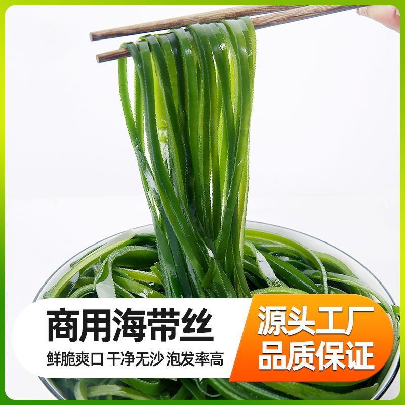 新鲜盐渍海带短丝海藻火锅食材免煮凉拌即食当季海带源头货