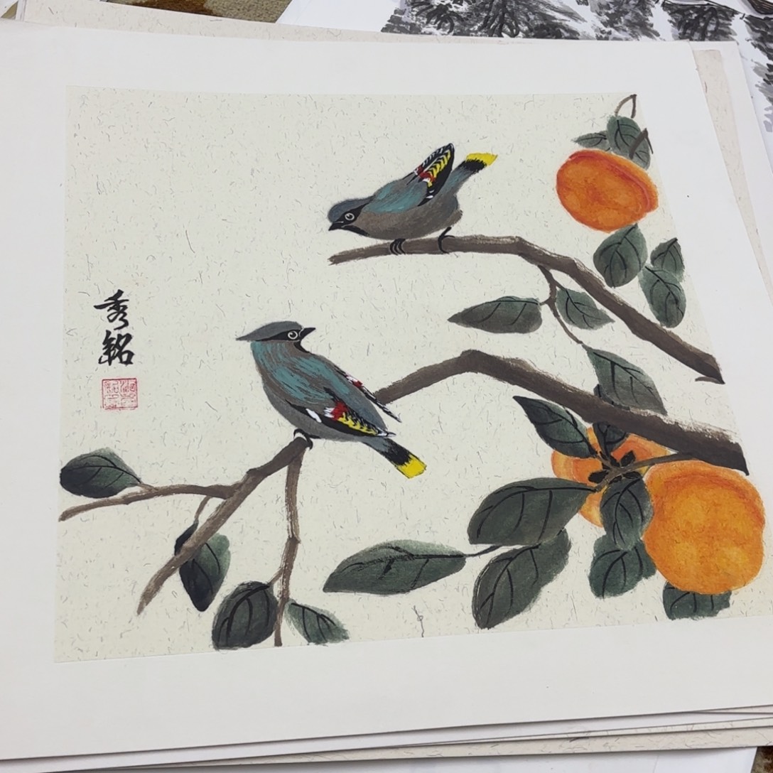 国画50-50卡纸作品艺