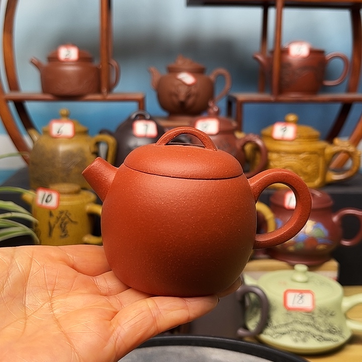 茶壶紫砂微瑕不带证书礼盒120cc