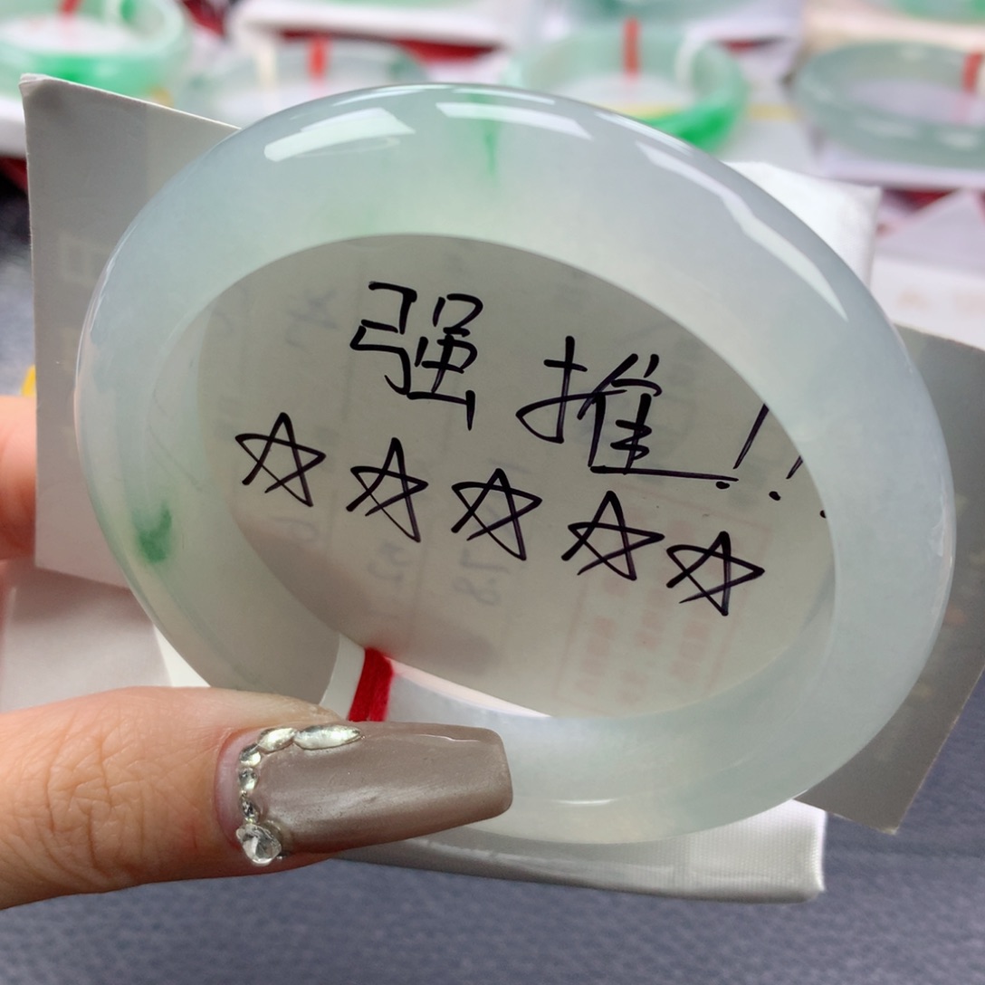 翡翠手镯未镶嵌58.6正圈