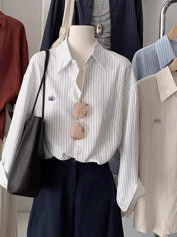 爆款休闲丝绒衬衫女百搭