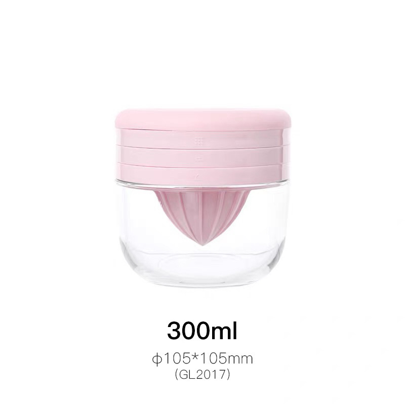 耐热玻璃研磨器宝宝辅食工具手动榨汁器微波炉加热碗