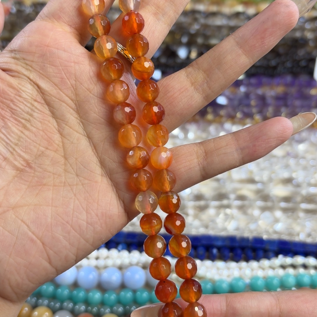 玛瑙/玉髓未镶嵌珠宝半成品盐源玛瑙蹦迪卡8