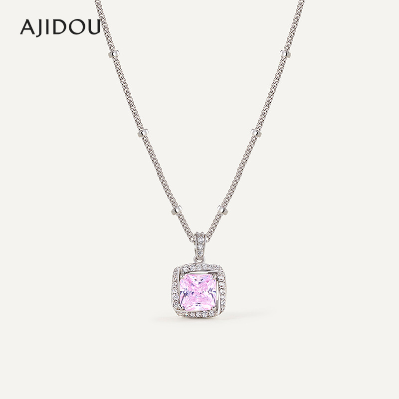 合金项链 AJIDOU阿吉豆锆石项链毛衣链女款气质潮流优雅轻【SGB】