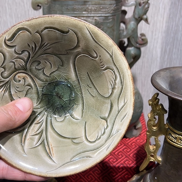 瓷片实***球瓷器工艺美术精品