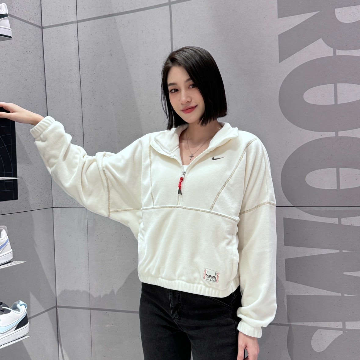 【卖场】Nike耐克AS W NK ONE TF HZ TOP女子套头衫HV8465-133