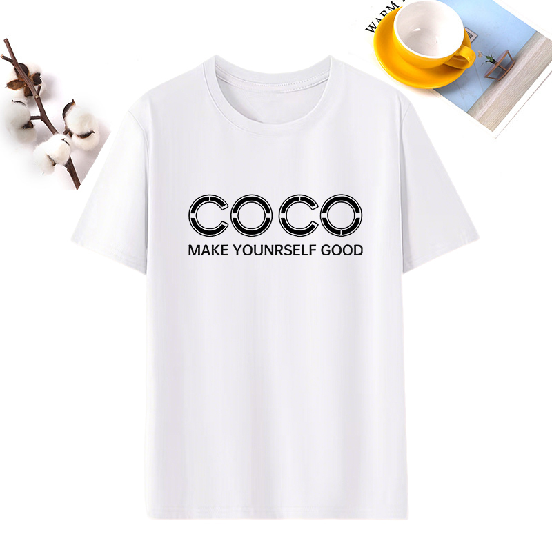 潮牌短袖T恤纯棉男女同款情侣宽松夏2025款气质圆领休闲百搭上衣