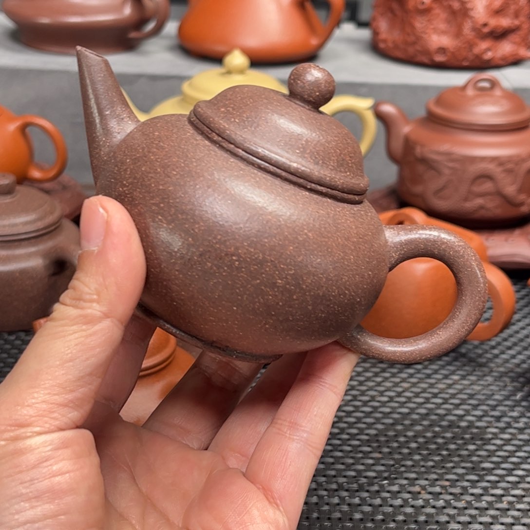 紫砂茶壶浮**露紫砂艺术茶具套装桃花