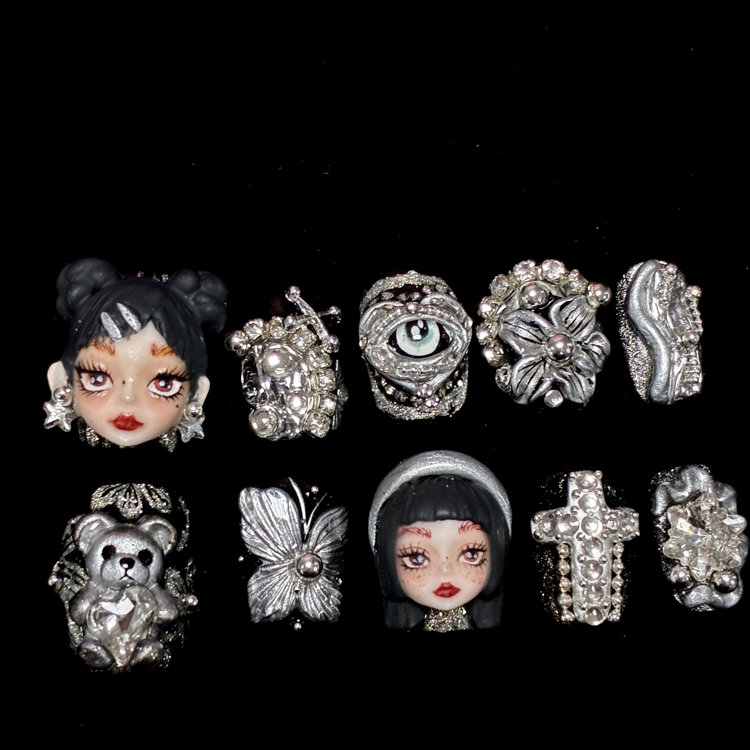 【10.31日83独来独往】2025爆款高级穿戴美甲中长款娃娃款式推荐