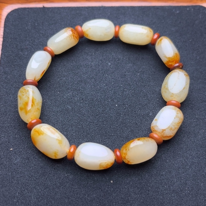 和田玉未镶嵌手链