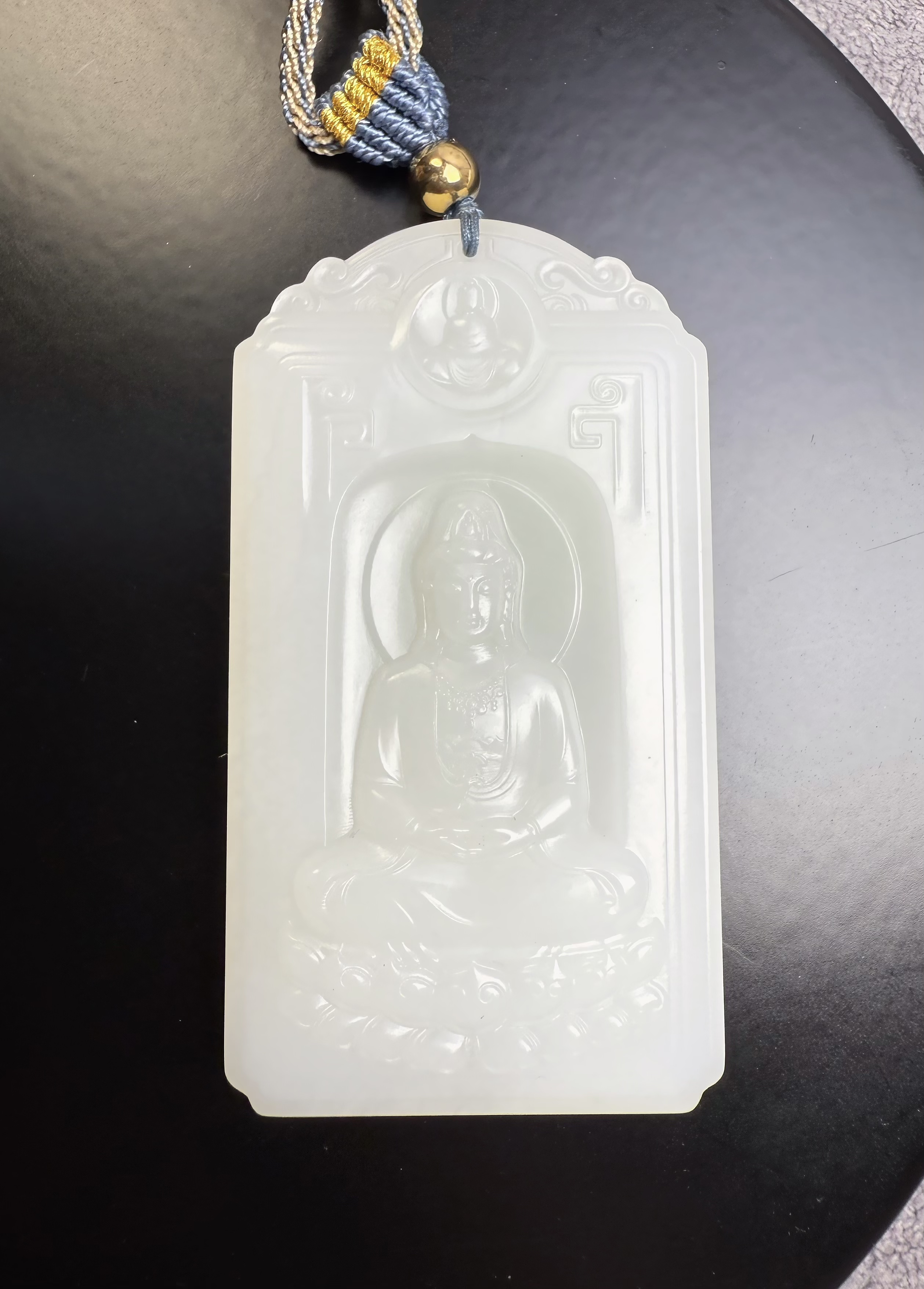 和田玉观音牌68.2✖️37.7✖️12.5