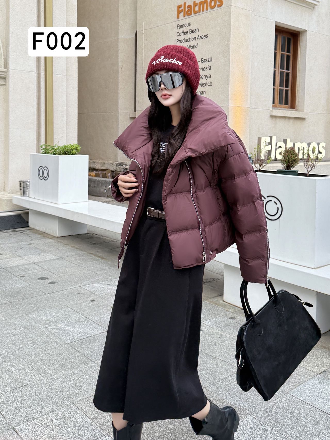 依莎贝尔冬季新款F002羽绒服短款百搭宽松