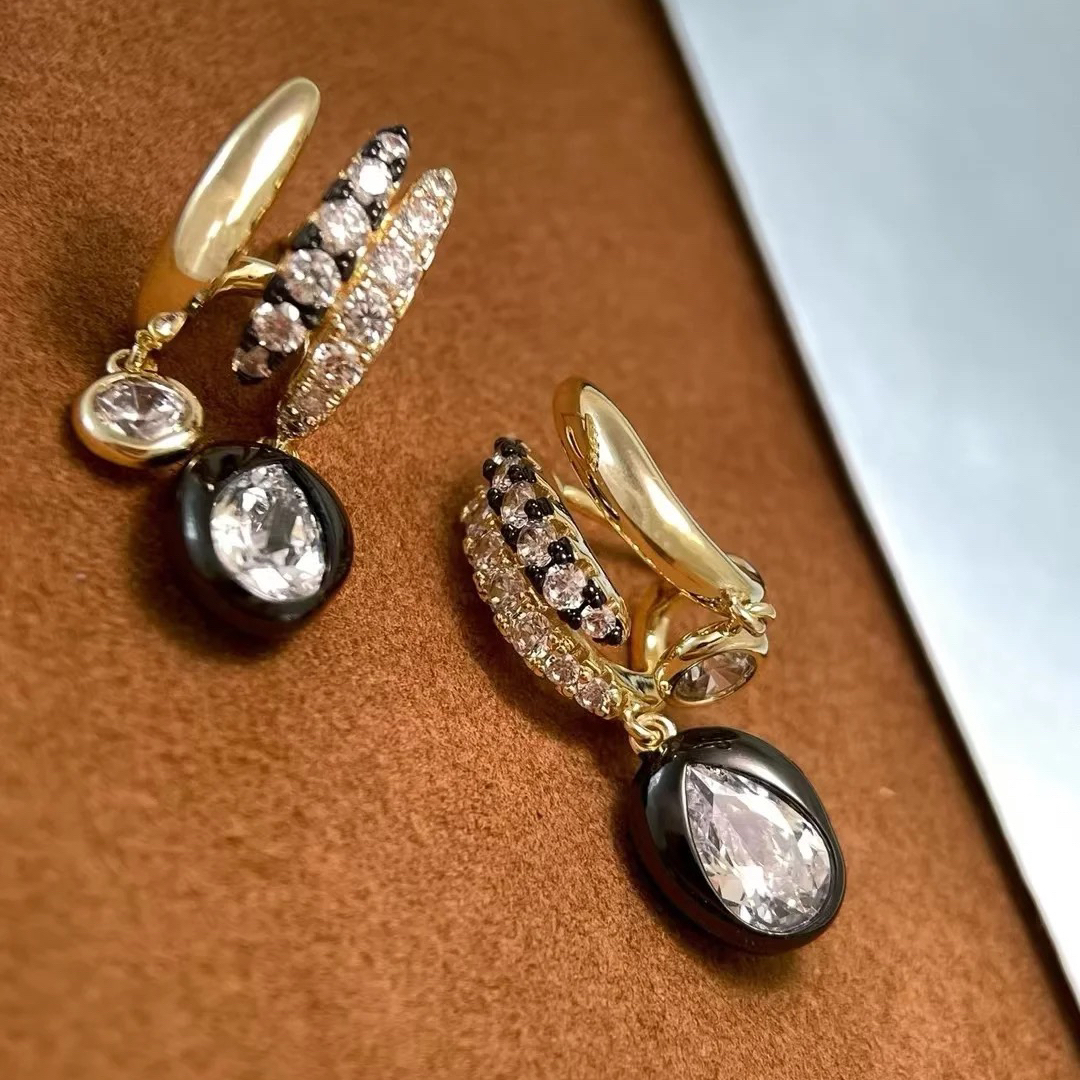 铜合金耳饰 咖啡豆耳环