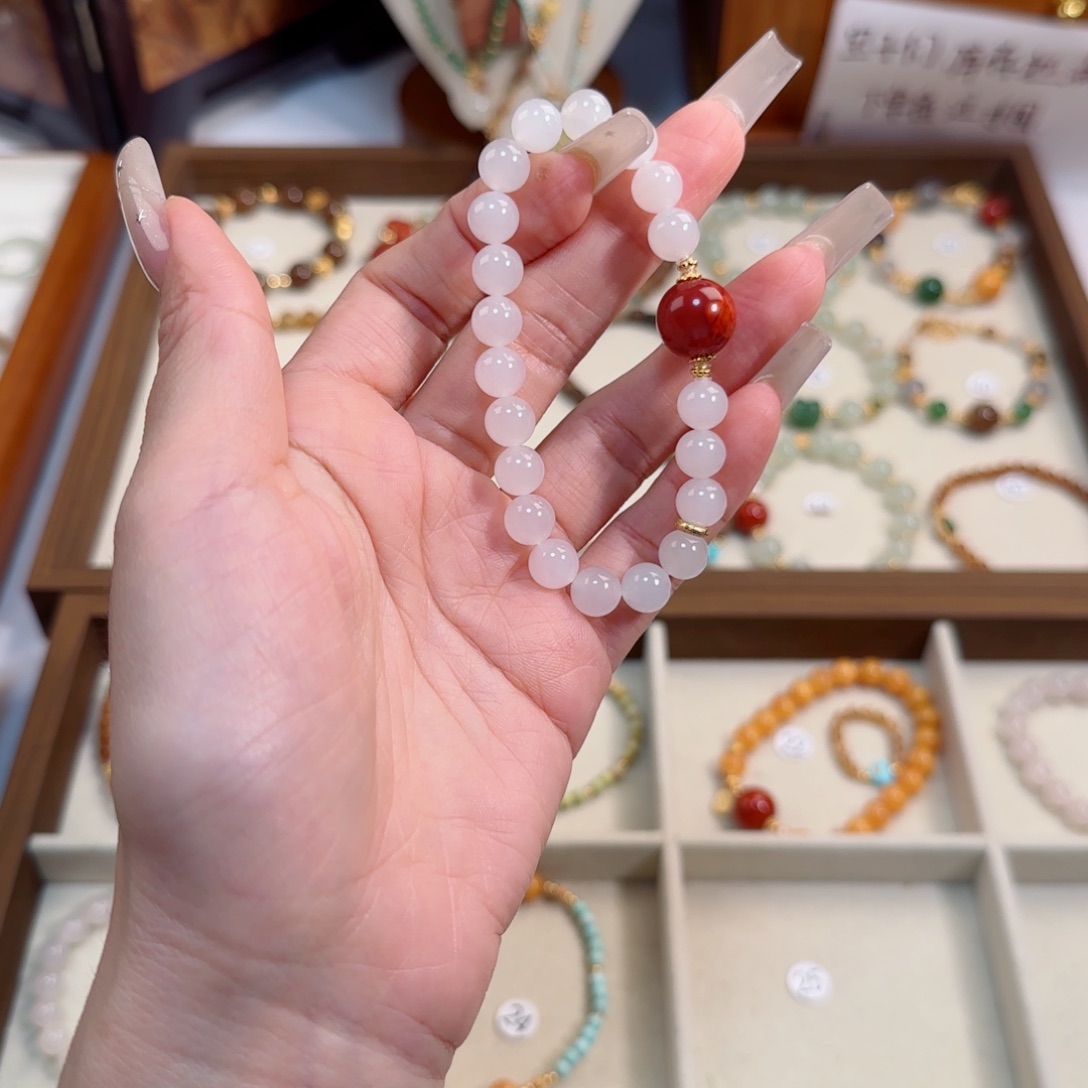 ****️手链未镶嵌和田玉（糖玉）