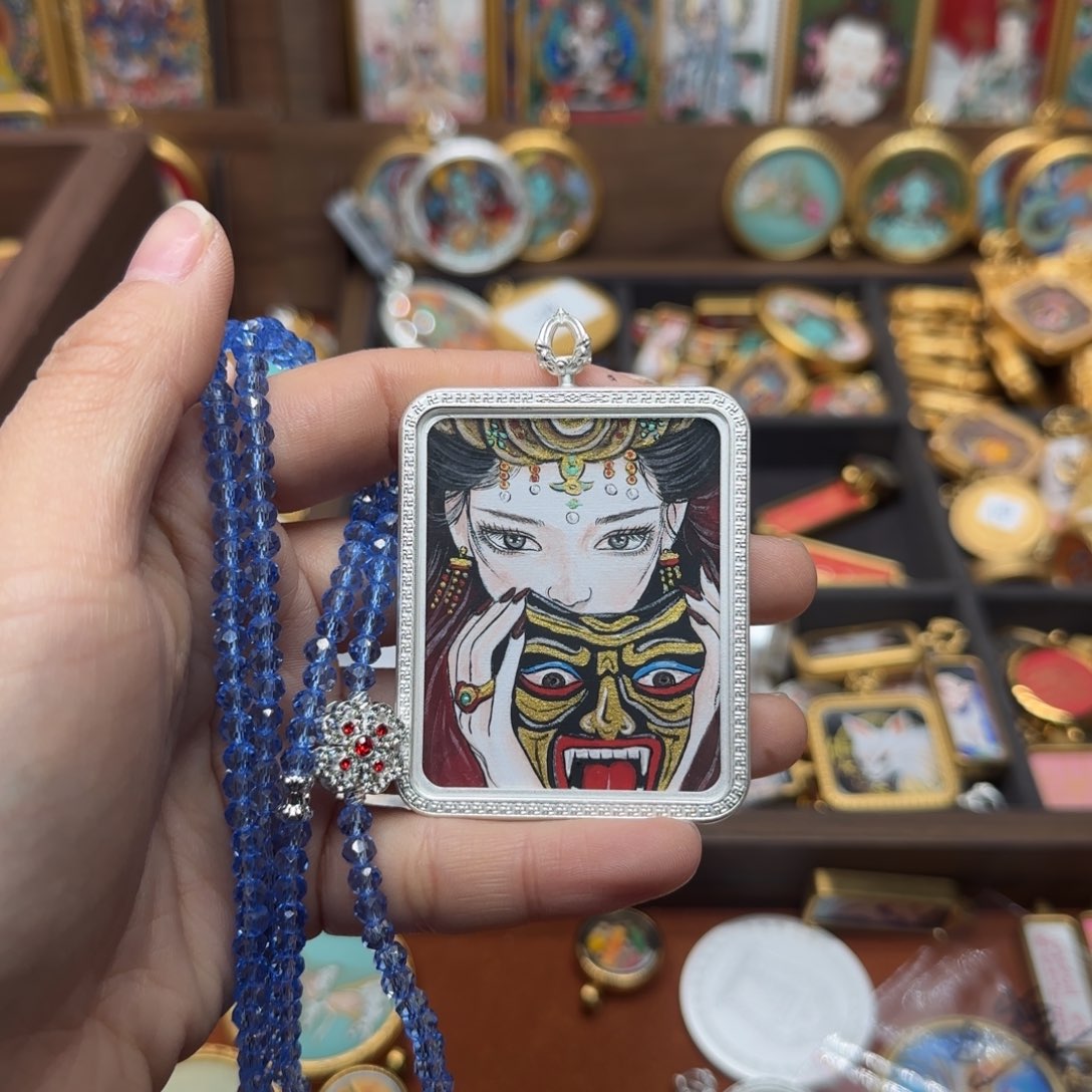 吊坠X****u古祥手绘唐卡