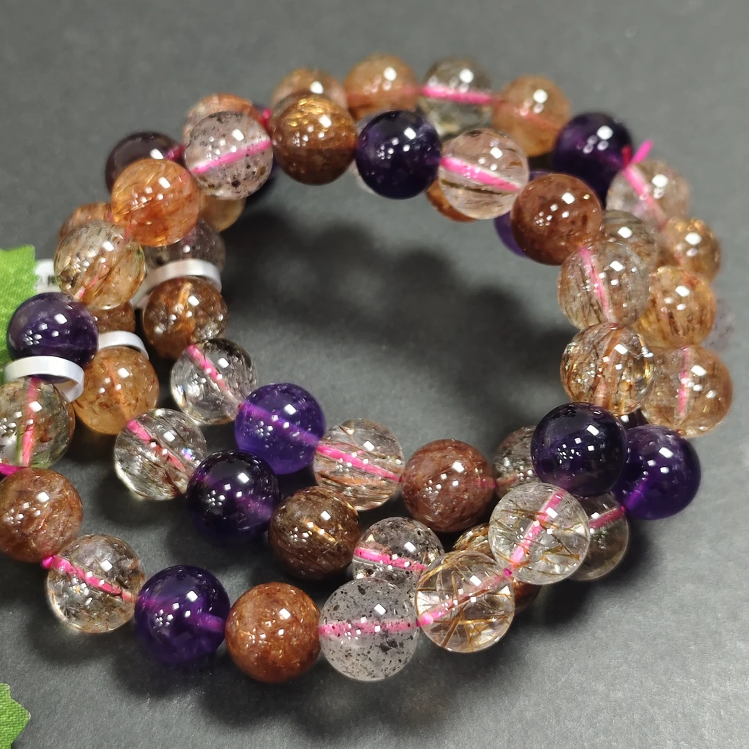 【书记甄选】天然黑金超七单圈手链 多样式发一件 约10mm 6749CK