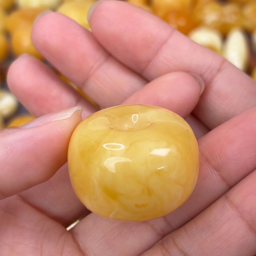 蜜蜡未镶嵌吊坠(不含链)面包扣