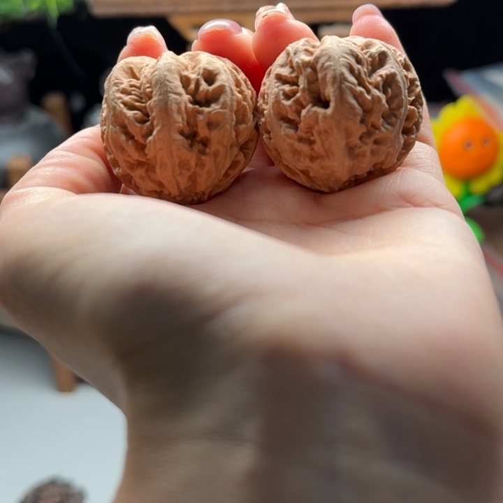 文玩核桃把件关东木子楸百核66花皮