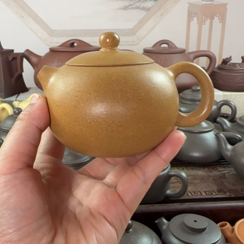 茶壶紫砂梨皮黄金段200cc
