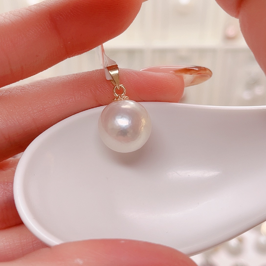 合金淡水珍珠吊坠(赠链)