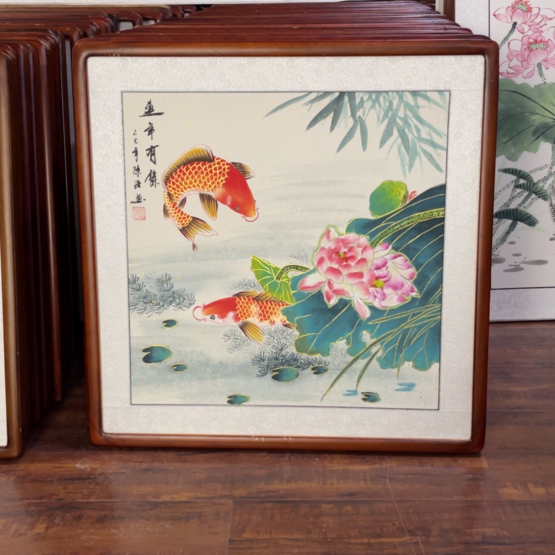 国画带框尺寸63*63厘米