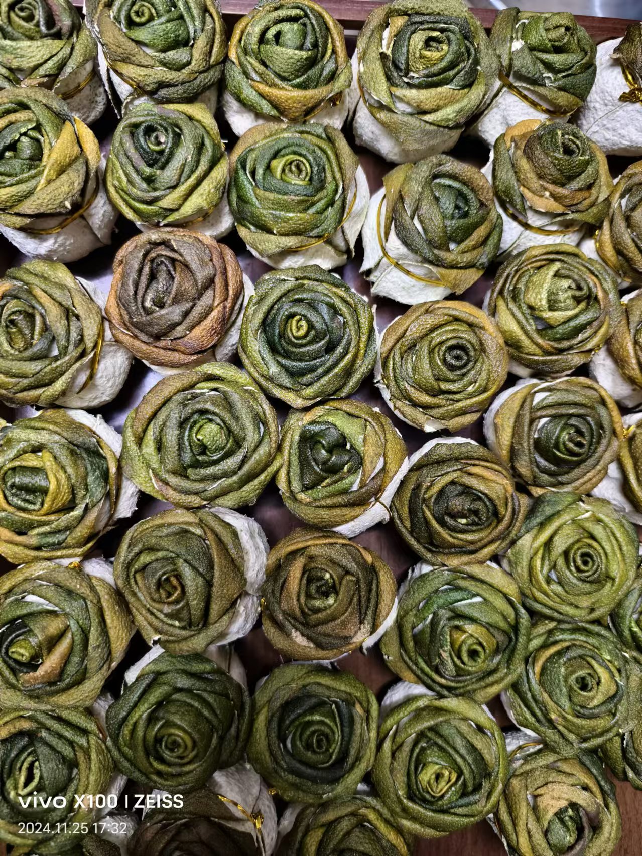 新会2024年梅江二红陈皮玫瑰花