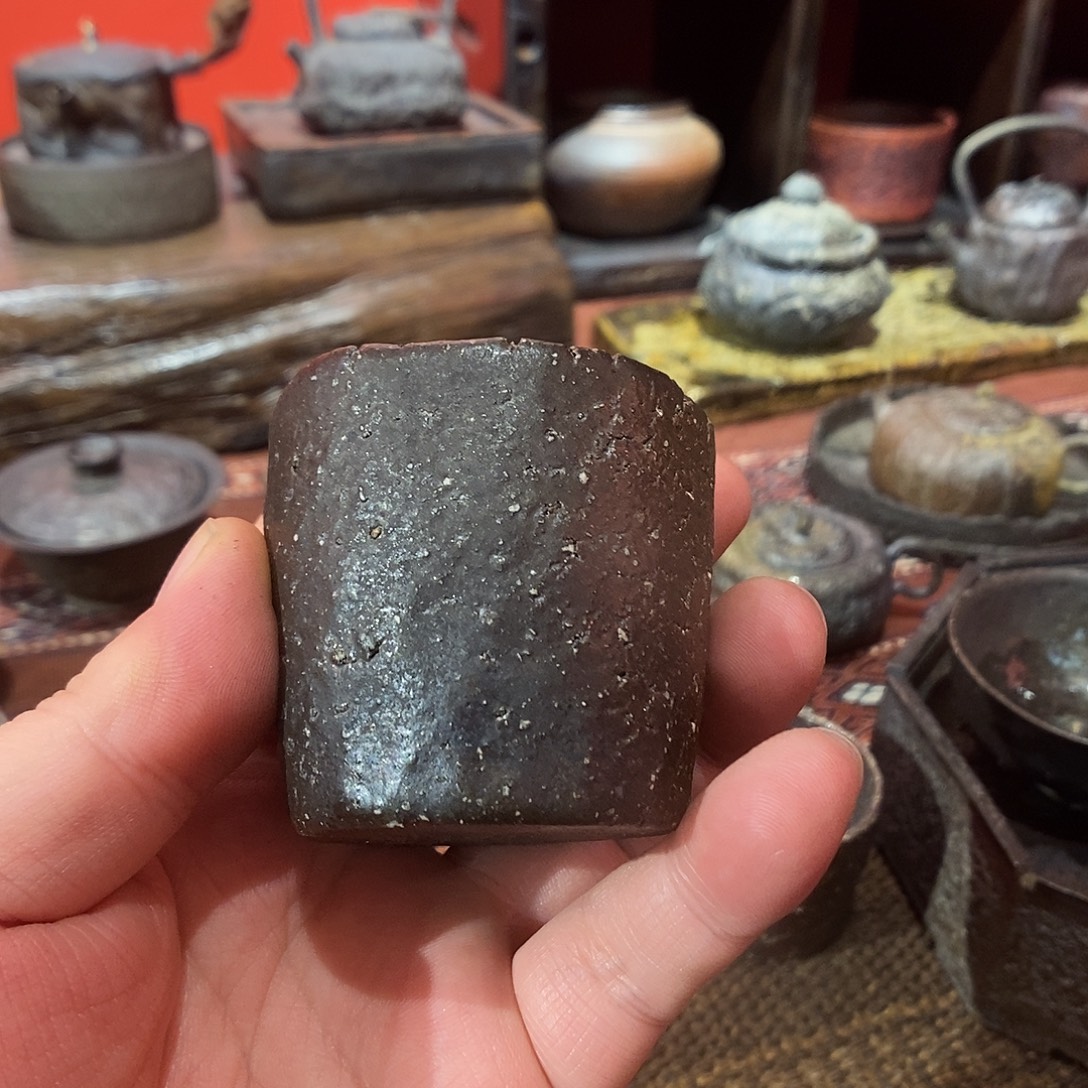 口***亘手工制作柴烧茶具