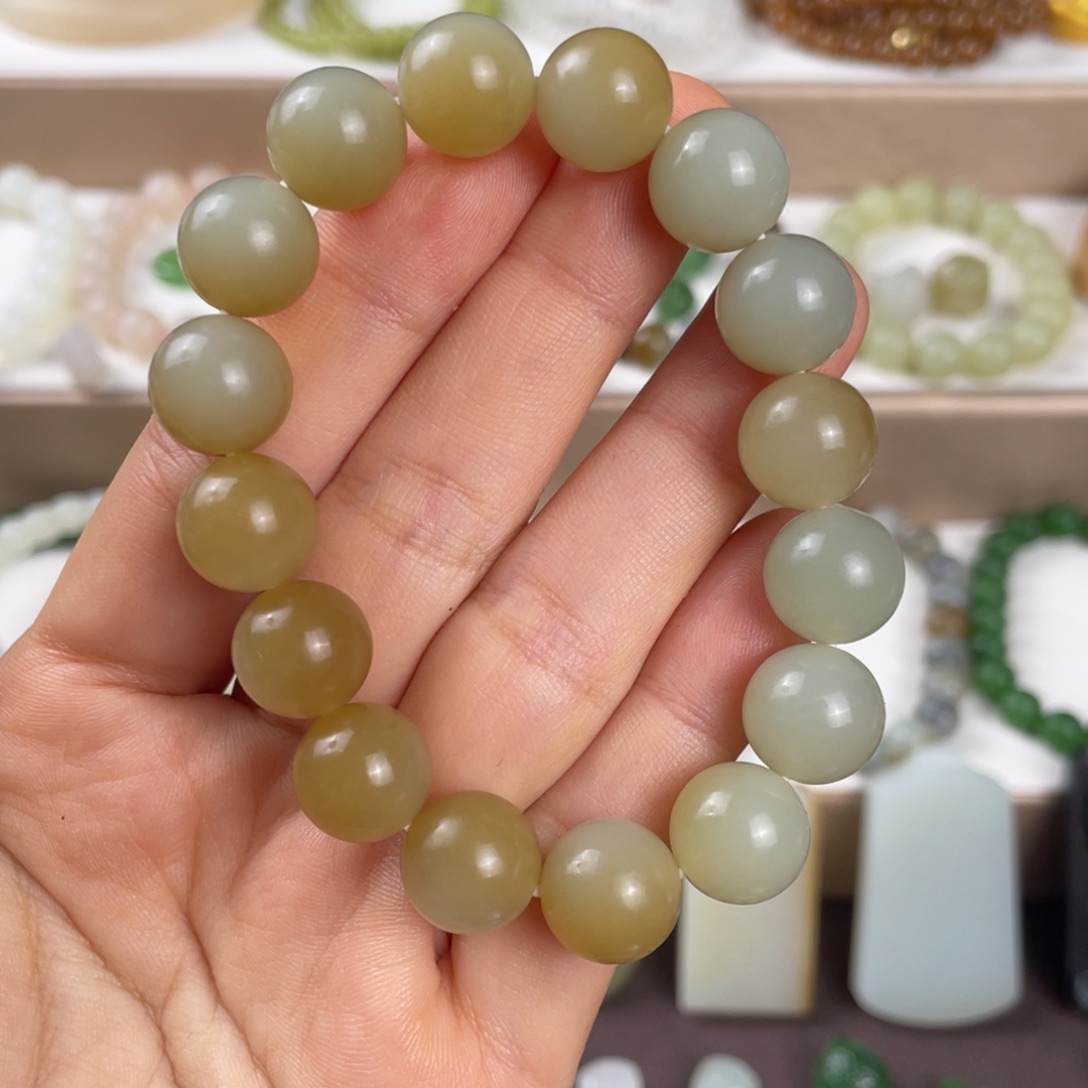 和田玉未镶嵌手链