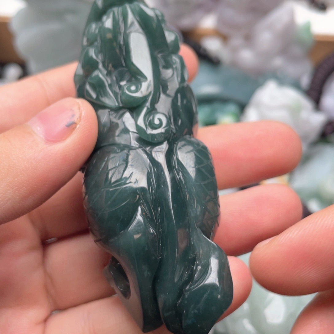 翡翠未镶嵌吊坠(不含链)