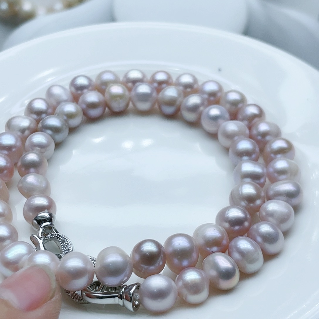 淡水珍珠颈饰钛钢